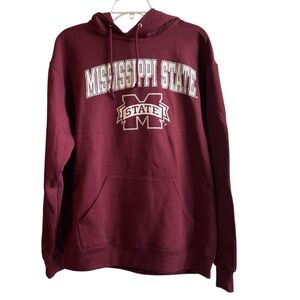 NWOT Mississippi State University Maroon Hoodie Unisex Size Medium